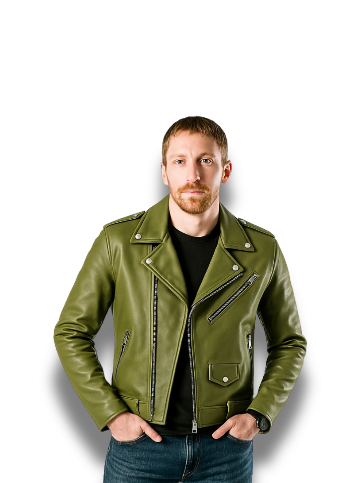 "Olive" Biker Jacket