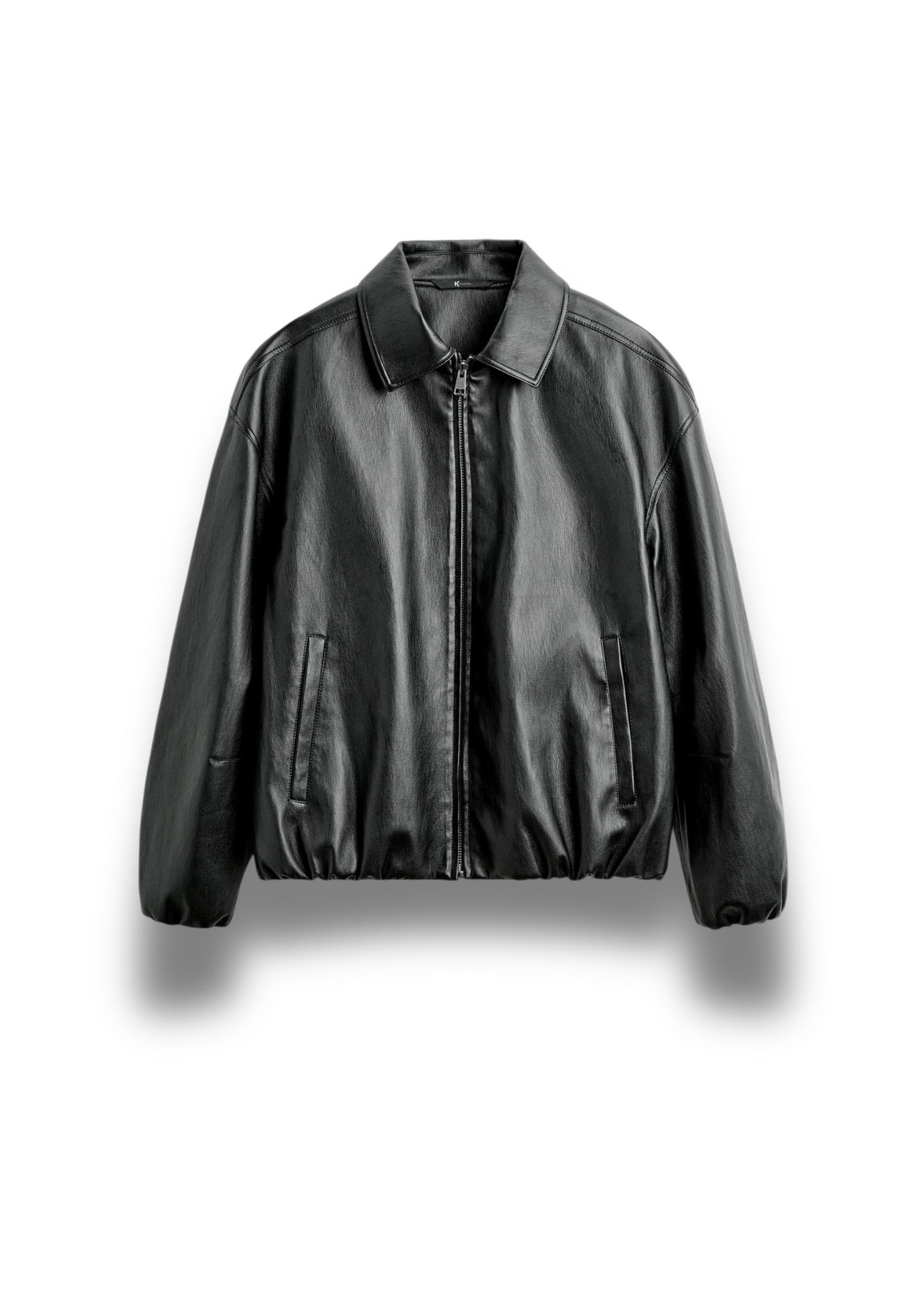 "Urban" Relaxed Fit Leather Jacket