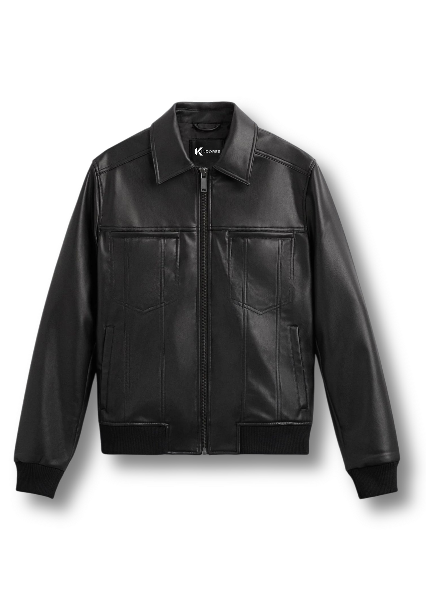 "Orion" Minimalist Leather Jacket