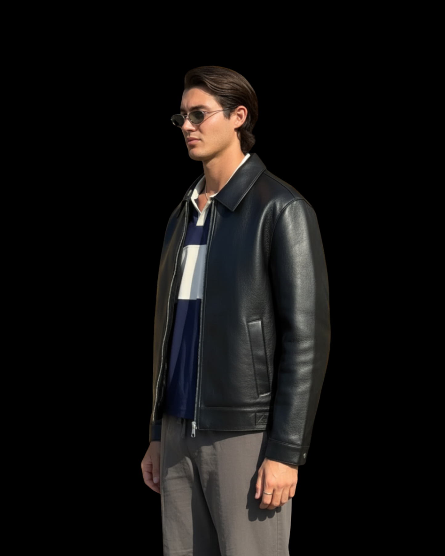 "Ascot" Wide-Collar Jacket