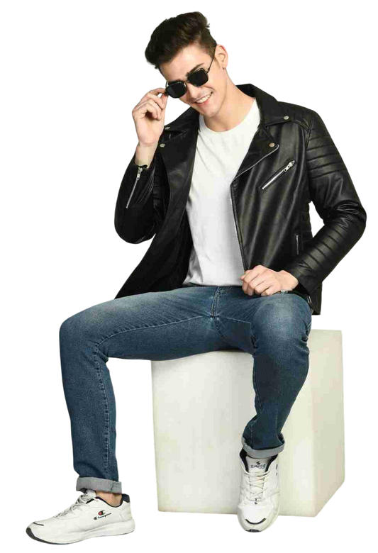 "Rider" Quilted Biker Jacket