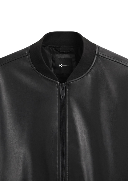 "Aviator" Leather Bomber Jacket