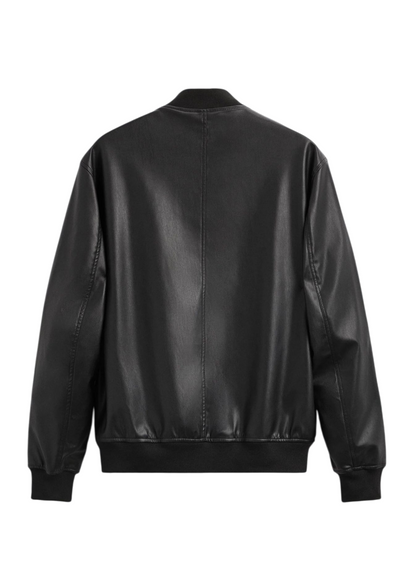 "Aviator" Leather Bomber Jacket