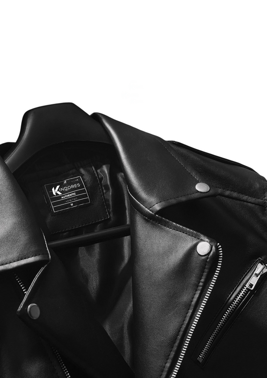 "Serpent" Graphic Biker Jacket