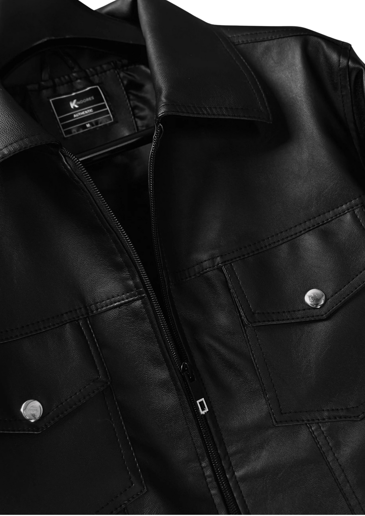 "Maverick" Leather Trucker Jacket