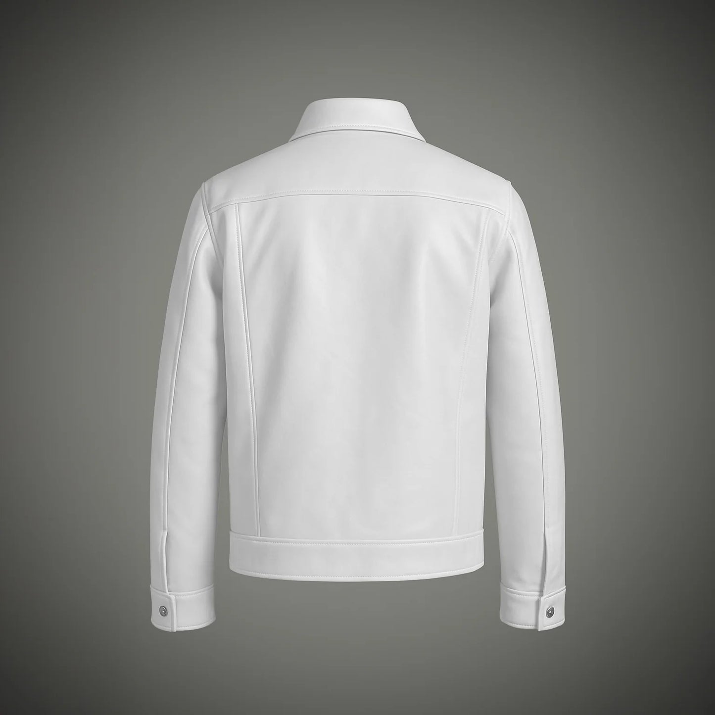 "White" Leather Shacket