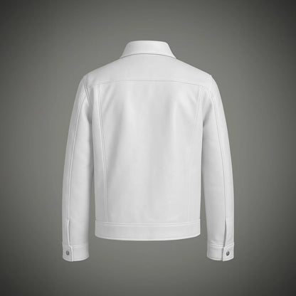 "White" Leather Shacket
